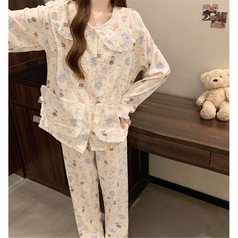 Women's Pajamas Set Pajamas 2-piece Set Airy Soft Casual Printed Pajamas