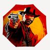 Cowboy Red Dead Redemption Auto Open/close, 8-Rib Iron Frame, Compact Folding Windproof Umbrella All-Season  0808091