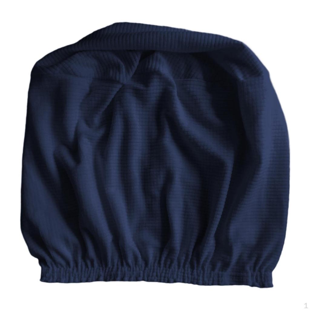 Elastic Slipcover for Round Ottoman, Removable Foot Stool Protector