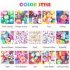 Polymer Clay Beads Kit 15 Style Cute Heart Star Clay Beads Charms for Jewelry Necklace Earring Making DIY Bracelet Accessories