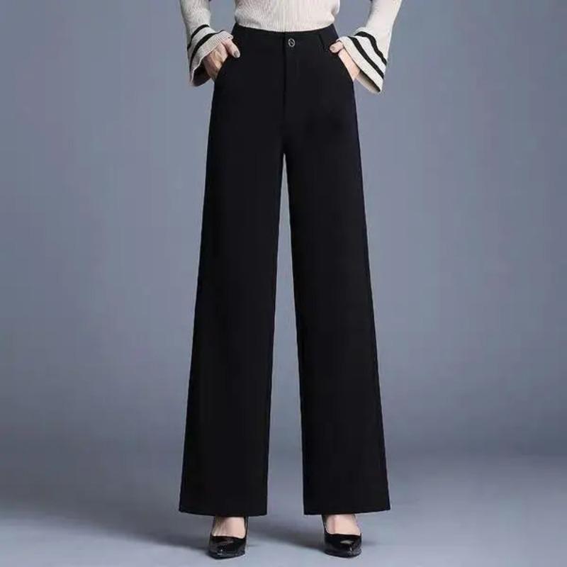Wide-leg Pants for Women with High Waist Free Drooping Loose Slimming Dancing Catwalk Casual Trousers Women's Pants