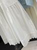 2026 Spring Korean Style Sweet Slimming A-Line Lace Patchwork Layered Cake Skirt