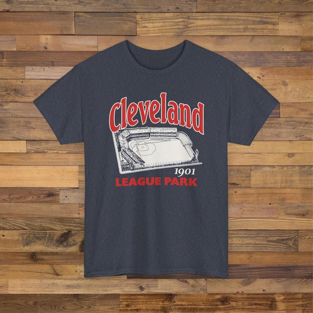 League Park 1901 Ballpark T shirt - Cleveland Guardians Baseball