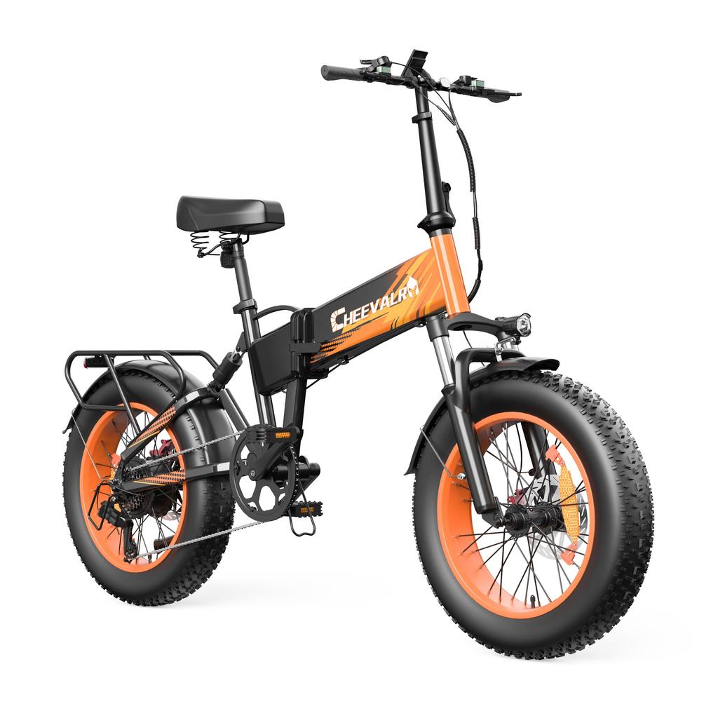 Cheevalry CF1000-1 All-Terrain Electric Bicycle 1000W Motor 48V20Ah Battery 20 Inch Fat Tires 150KG Load Outdoor Riding E-Mountain Bike
