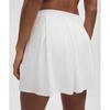Lullulemon Angled Pleated High-Rise Tennis Skirt Wht
