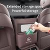 AQ1-Car Seat Middle Hanging Storage Bag Crevice Pocket Accessories For Benz W202 W212 W126 W140 W168 W177 CLS GLE GLC GLS CLA