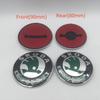 ADZ1 10pcs for SKODA Octavia Superb Car Emblem Front Grille Head Hood Bonnet Rear Tail Bumper Trunk Sticker Badge Styling Accessories