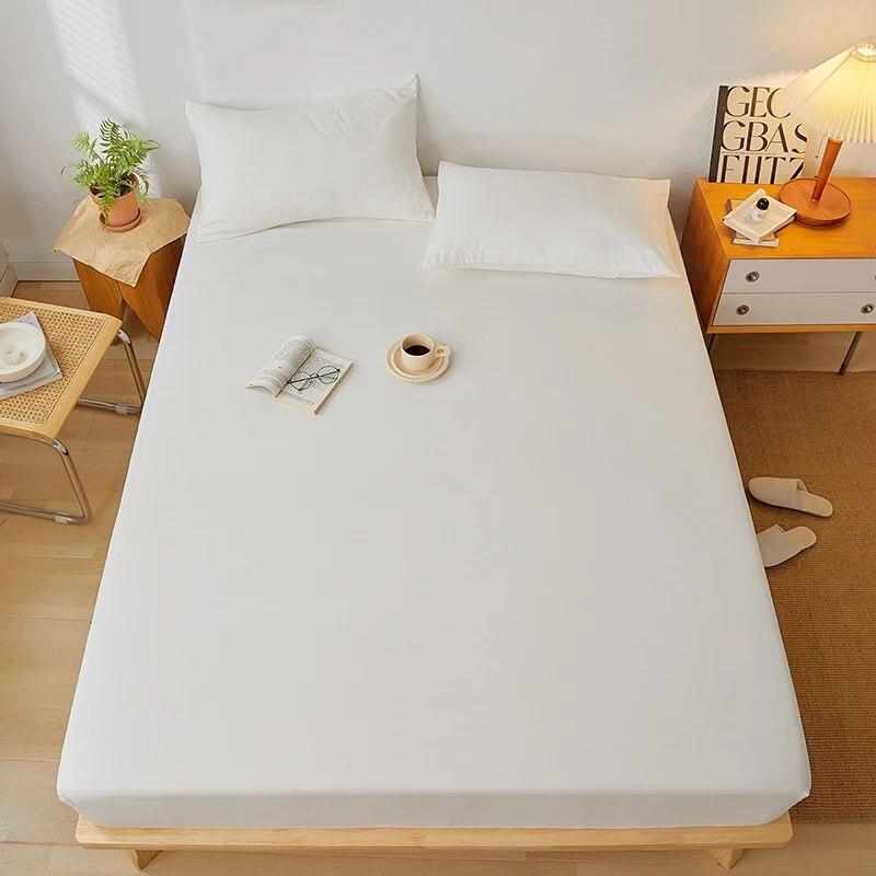 Adjustable Fitted Sheet 160x200,Bed Sheet With Elastic Band 135x190,Mattress Protector Cover,Skin-friendly,Solid Color