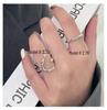 Yinruitai S925 Sterling Silver Geometric Bamboo Joint Women's Ring - High-End Light Luxury Korean Design