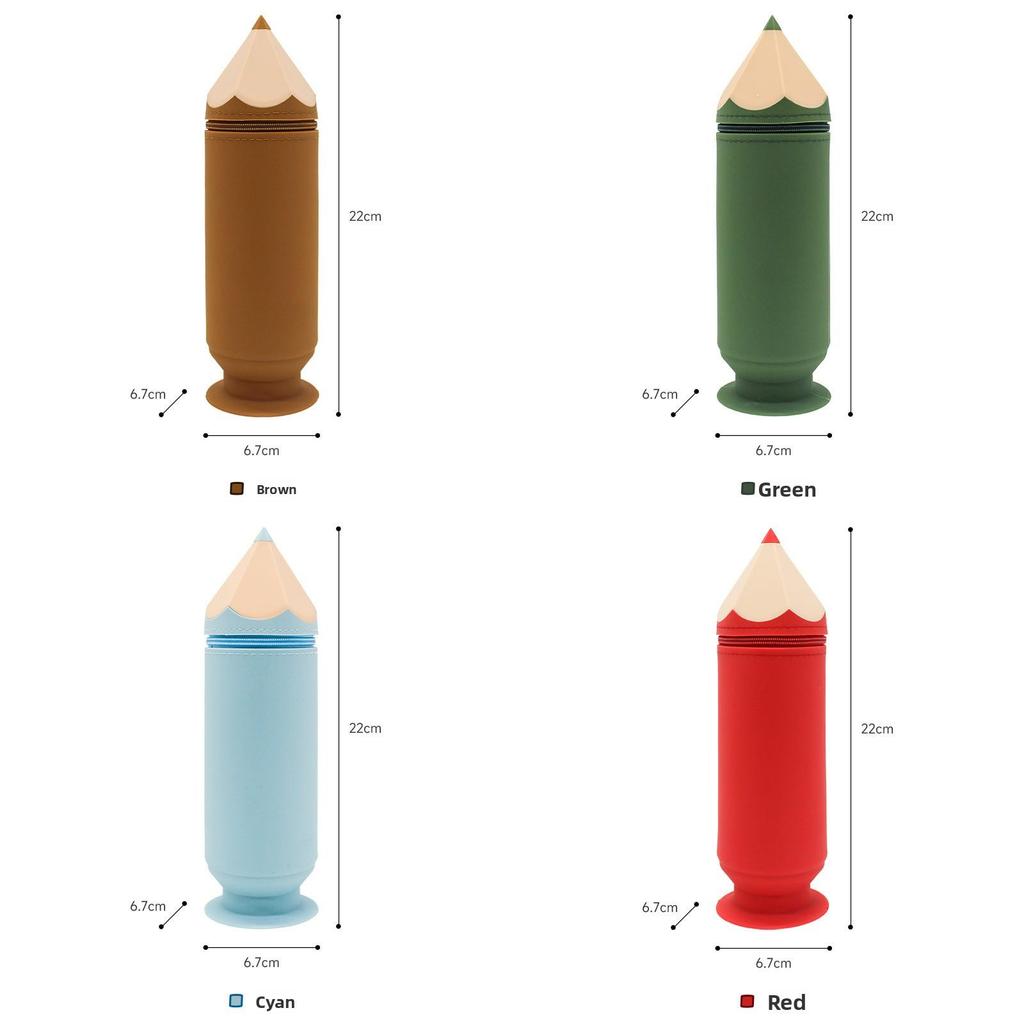 Estuche de Silicona Bolsa de Almacenamiento Para Estudiantes Con Gran Capacidad y Diseño Simple