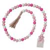Love Wood Beads Garland Valentine’s Day Tiered Tray Decors Beaded Garland with Tassels Pendant Party Home Decoration Accessories
