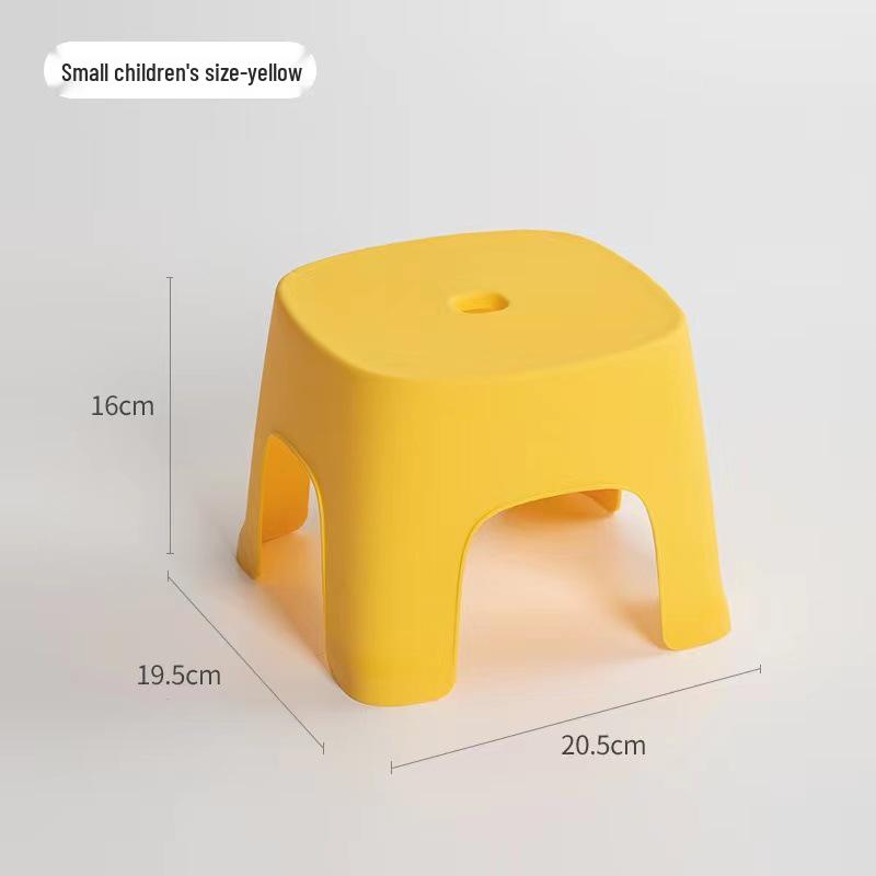 Thickened Non-slip Plastic Footrest Stool for Kids and Adults - Ideal for Bathrooms and Entryways
