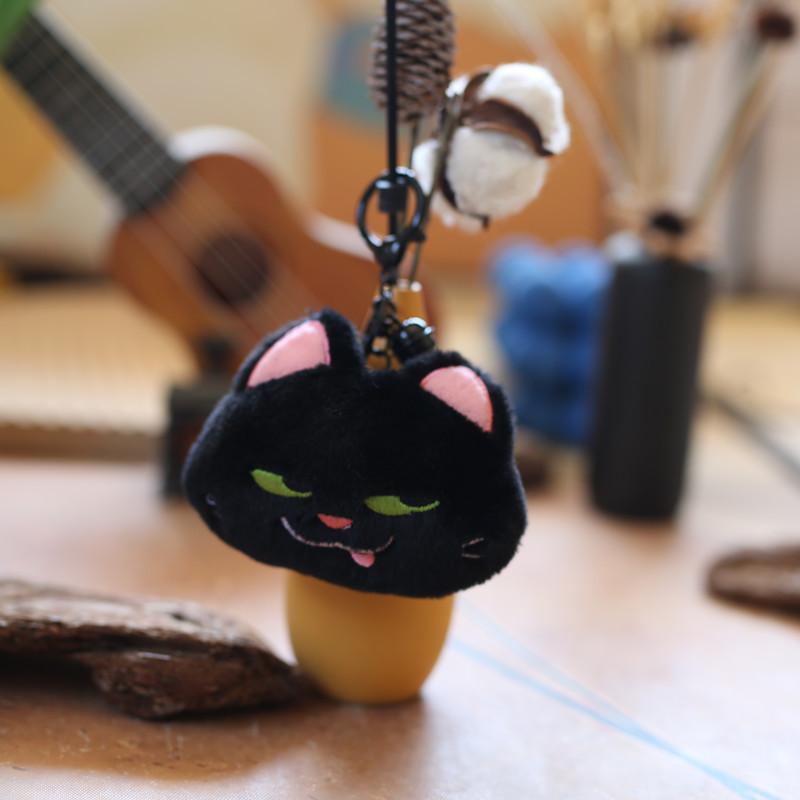 Cute Cute Kitten Pendant Plush Toy Doll Kitten Schoolbag Hanging Decoration Keychain Doll Doll