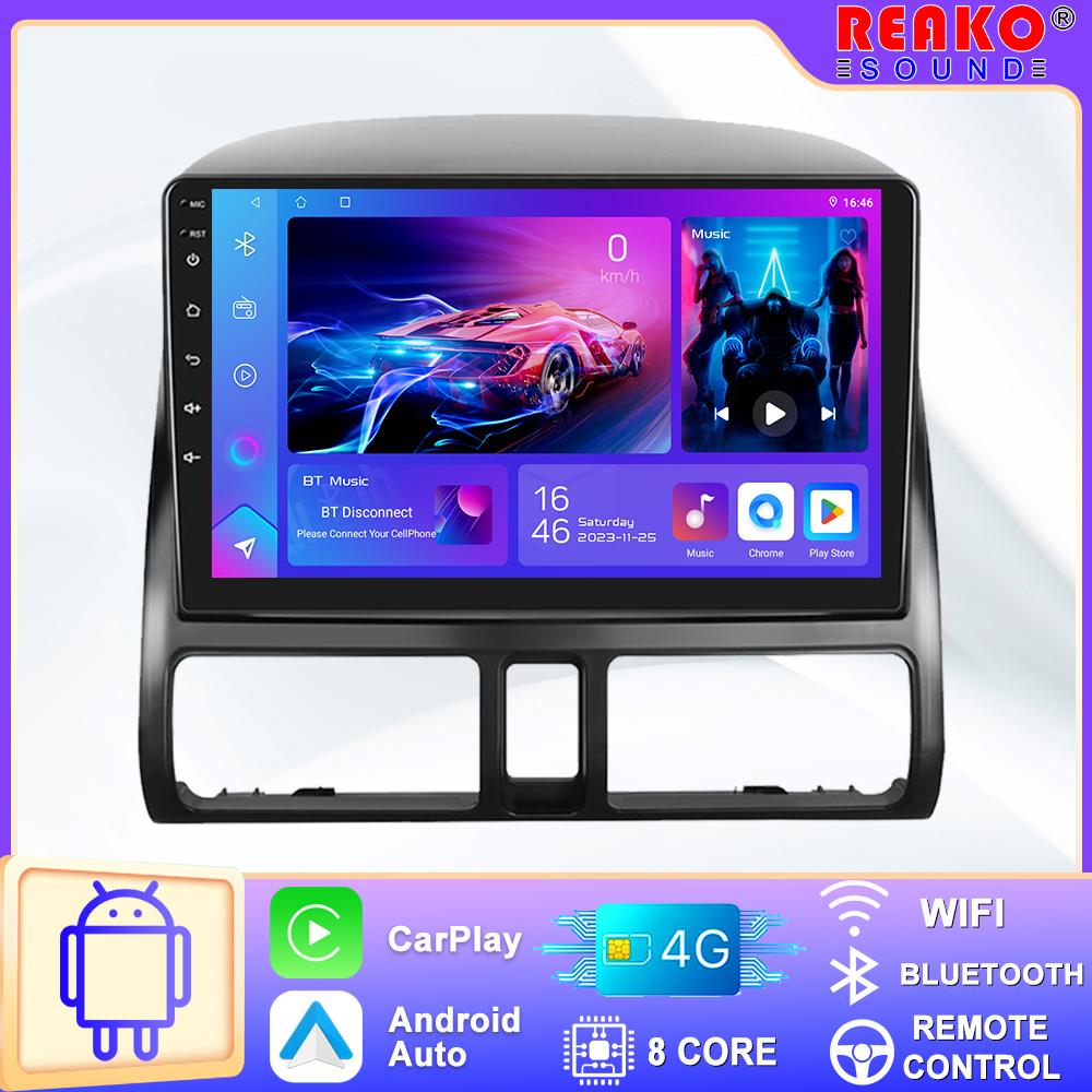

REAKOSOUND Android 10,0 2 Din 9-дюймовый автомобильный радиоприемник для Honda CRV 2002-2006 с Carplay Android Auto GPS Wi-Fi сенсорный экран BT FM USB 9 -1+32