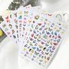 2 PCS/SET 3D Stickers Waterproof Cute Butterfly Nail Stickers Nail Decals Art Decorations