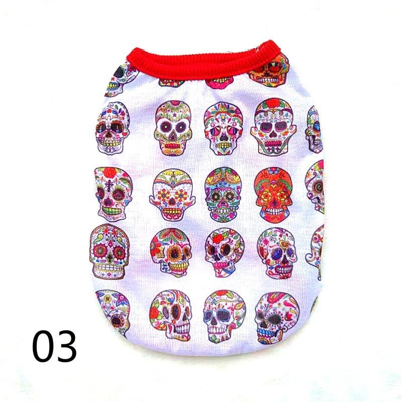 Autumn Dog Clothes For Halloween Skeleton Pattern Halloween Dog Clothes Dog Clothing Pet Apparel