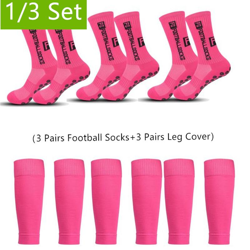 1/3 Set Hochwertige Klebe-Rutschsocken und Beinschutz Fixierte Socken Hochwertige Klebe-Rutschsocken und Beinschu