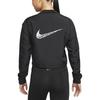 Nike Solid Color V-Neck Logo Print Long Sleeve Vintage American Sweatshirt Women sweatshirt Black DM7776-010