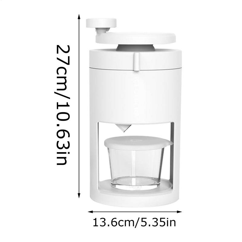 Shaved Ice Machine Hand Crank Household Ice Crusher Machine Rustproof Appliance Portable Smoothies Slushies Making Tool