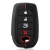 Silicone Car Key Cover Case For Toyota Land Cruiser 200 Prado Crown Tlk 200 Yaris Cross Hilux Innova Rav4 Fortuner Camry 55 50