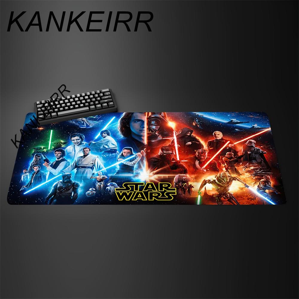 Large PC Gaming Nonslip Mouse Pad xmm Lock Edge Keyboard Mouse Mat Gamer Rubber Antislip Base Desk Mat Star Wars Mousepad