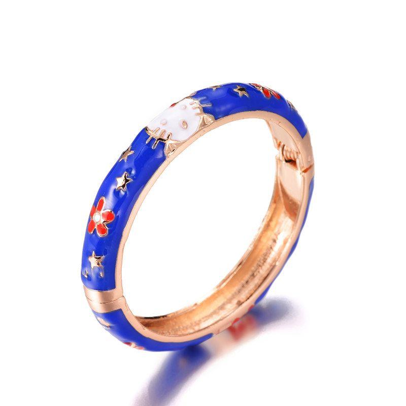 

Ювелирные изделия Пекинский котенок Креативный дорожный браслет из перегородчатой эмали About 5 years old-dark blue