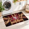 San Francisco 49ers Custom Name Flannel Rug Kitchen Mat Non Slip Floor Carpet Personalized Home Decor