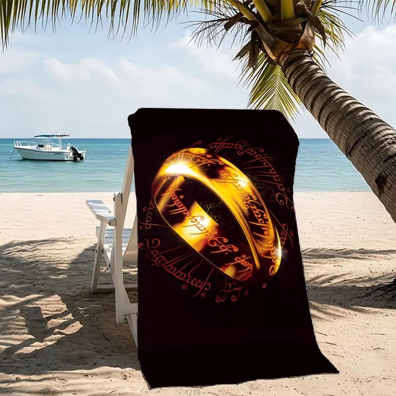 Beach Towel with The Hobbit Pattern - soft,absorbent,machine washable Lightweight&Modern,swimming,Travel Essentials