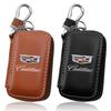 Custodia in Pelle per Chiave Auto Portachiavi Borsa con Cerniera Protezione Accessori Chiave Auto Per Cadillac Escalade Tiburon Deville Seville XT5 XTS CTS BLS SLS DTS SRX