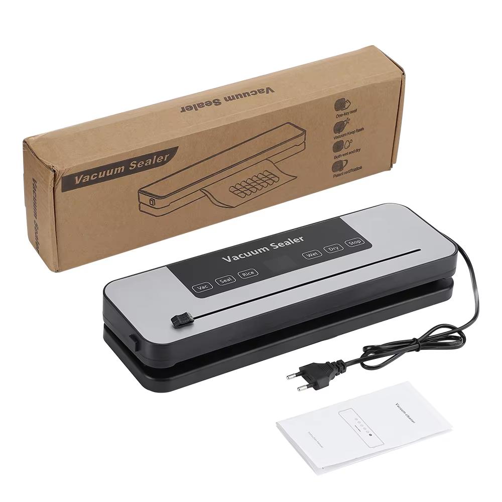 

2 in 1 Vacuum Sealer Machine Dry Wet Food Packaging Machine Kitchen Food Storage Sealing Machine Built-in Cutter Vacuum Packer