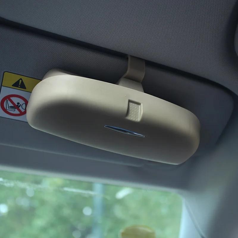 

Мой хороший автомобильный держатель для солнцезащитных очков, карманы для хранения, автомобильный чехол для очков, органайзер, коробка для Jeep Compass single buckle gray