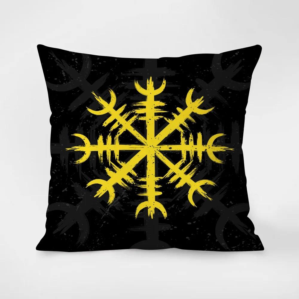 Retro Magic Circle Print Pillowcase Interior Decoration Office Living Room Home Pillowcase