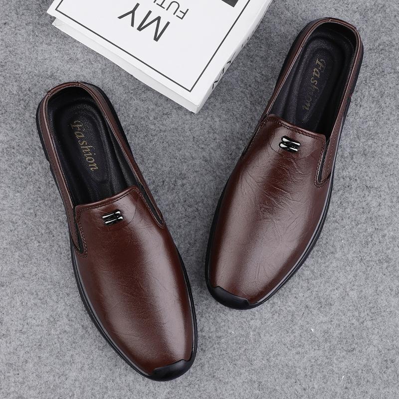 Fashion Luxury Brand Men Handmade Genuine Leather Loafers Shoes Casual Driving Flats Slip-on Shoes Men High Quality Business Comfy Shoes