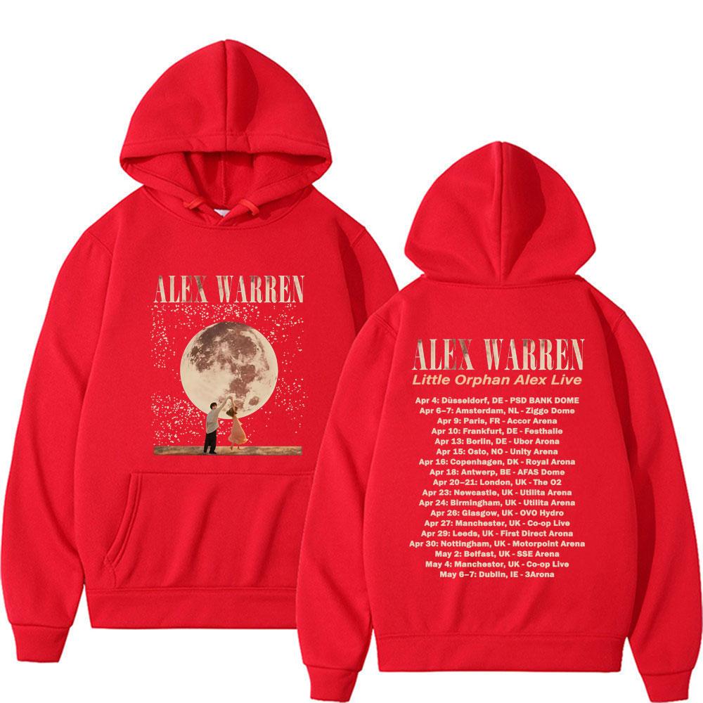 Unisex Woman'sAlex Warren Little Orphan Alex Live 2026 Sweatshirts Men Women Vintage Fashion Trend Hoodies Long Sleeve Loose Hooded Streetwear