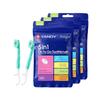 Mint Burst Bead Disposable Toothbrush