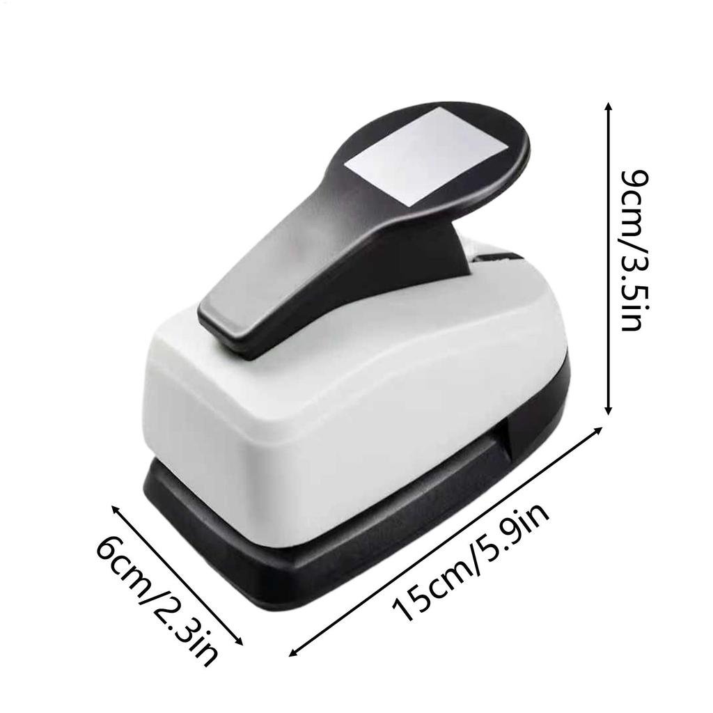 Square Hole Punch Hole Cutter Rectangle Paper Punch for Adult Student Kids Label Art Project Card Making Photo Journal Crafting