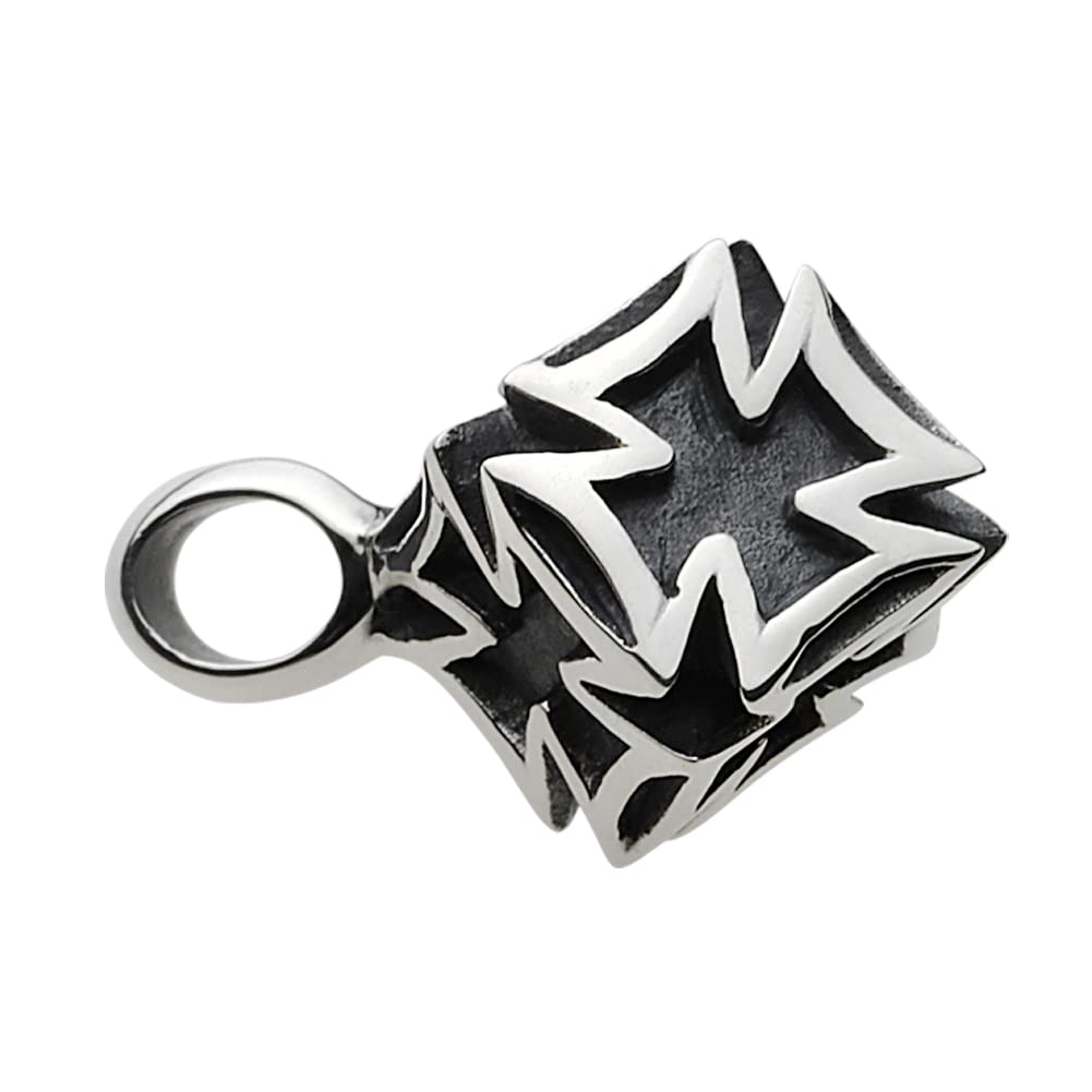 Iron Cross Dice Pendant Fp0290 [Figmart] [Silver Accessory]