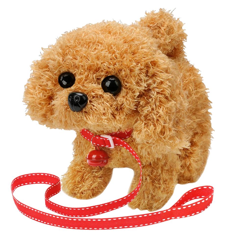 Electronic Robot Dog Interactive Plush Puppy Toy Acts Like A Real Puppy Stuffed Animal Dog Battery Operated for Kids Age 3 4 5 6