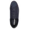 Coach Lowline Cow Split Leather Round Toe Lace-Up Low-Top Sneakers Men Sneakers Navy CU014-BHP