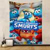 Cartoon SSmurfs Anime Tapestry Hippie Flower Wall Carpets Dorm Decor Cheap Hippie Wall Hanging
