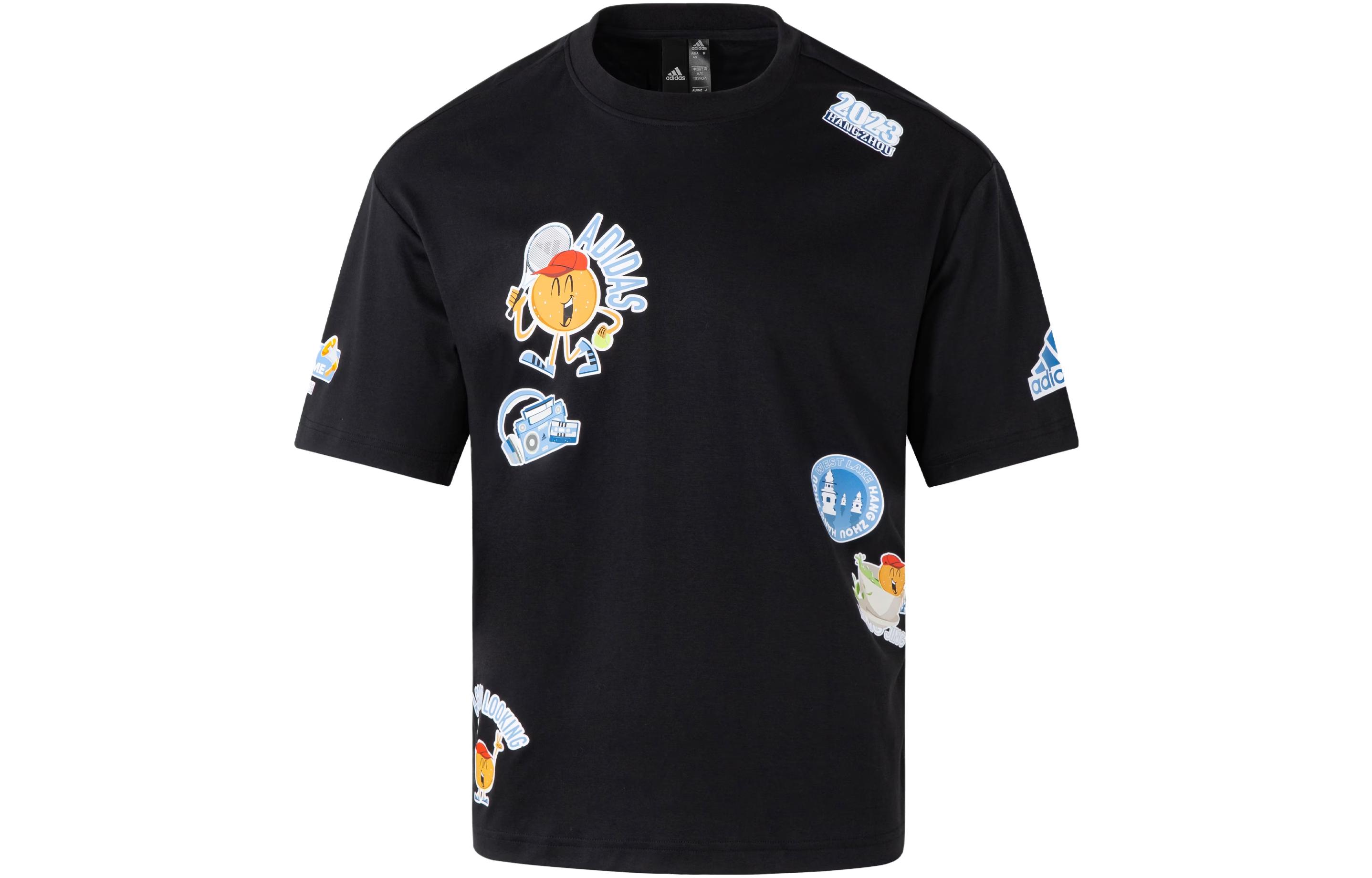 

Adidas T Shirts Unisex Black Crew Neck Moderate Straight Fit JE0950 L