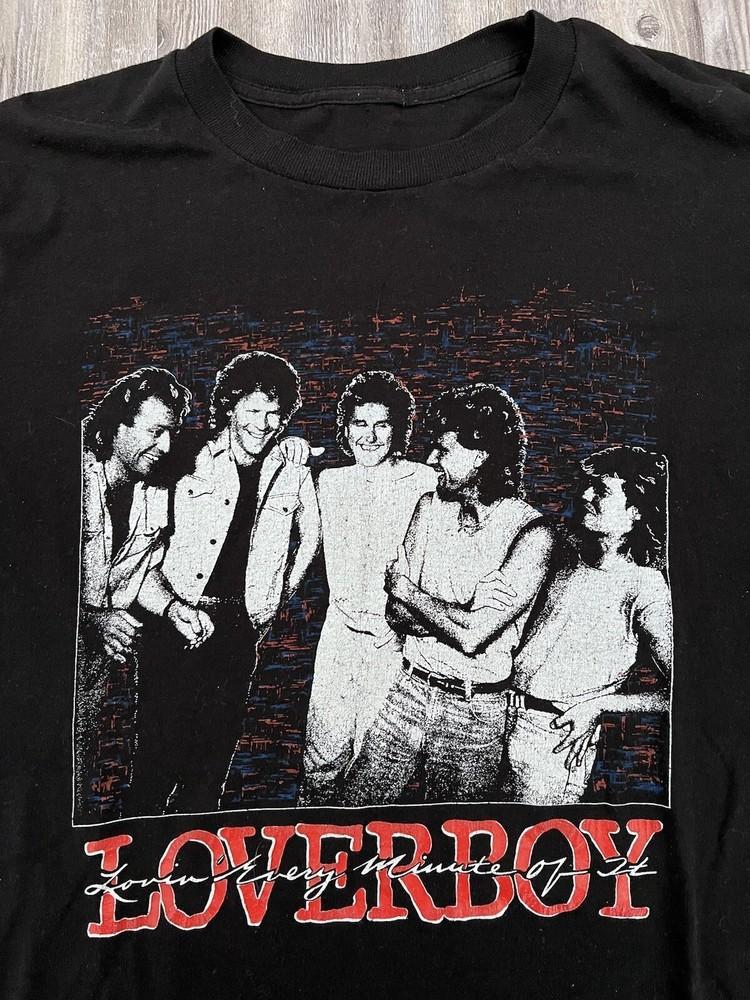 Vintage Loverboy Lovin Every Minute Of It Shirt Unisex S to 5XL EL786 Unisex T-Shirt S