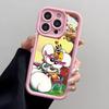 Cartoon D-Diddl Telefoonhoesje Voor IPhone Air 17 Pro Max 16 E 15 14 Pro Max 13 12 11 Mini Plus Zacht Siliconen Roze Hoesje