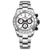 Pagani Design Men's Watch Japanese Seiko Quartz Movement Daytona Chronograph Case Waterproof Stainless Steel Bezel Business Work Dress Watch