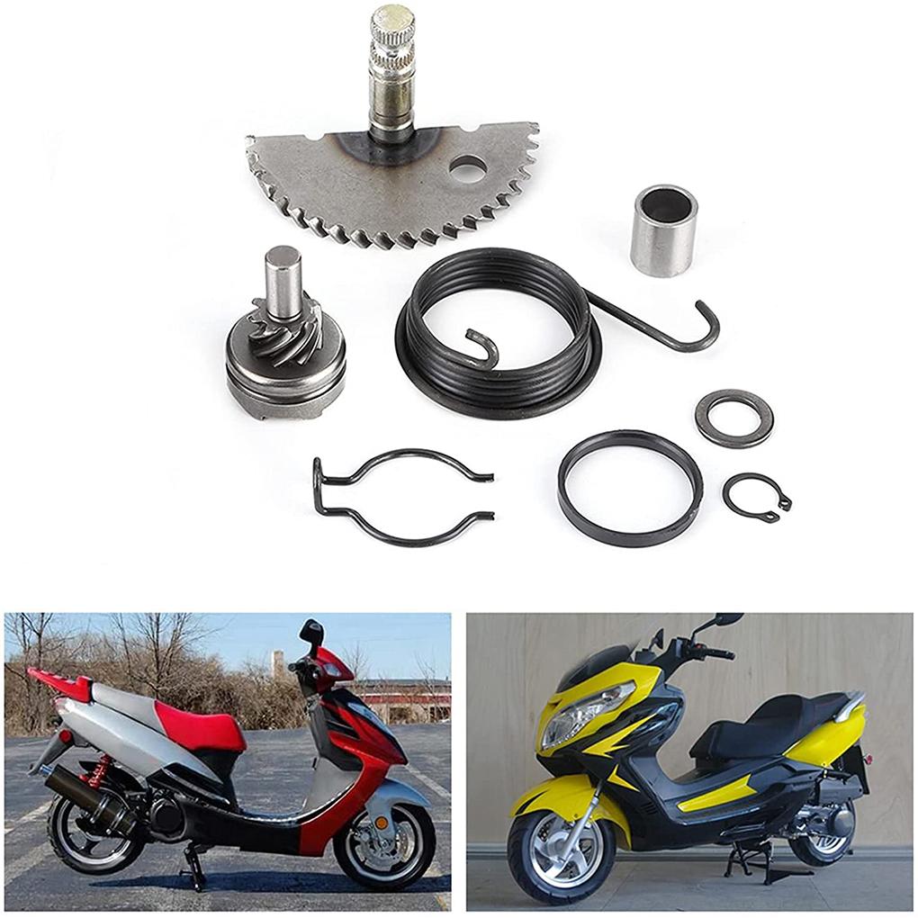 6 Pieces/Set Alloy Kick Start Gear Shaft Assembly Portable Anti-rust Removable Replacement Motorbike Engine Part