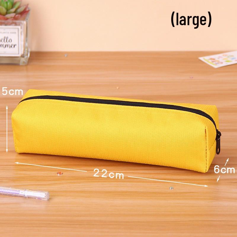 Solid Color Oxford Large Pencil Case - Customizable Student Stationery Bag with Logo Printing