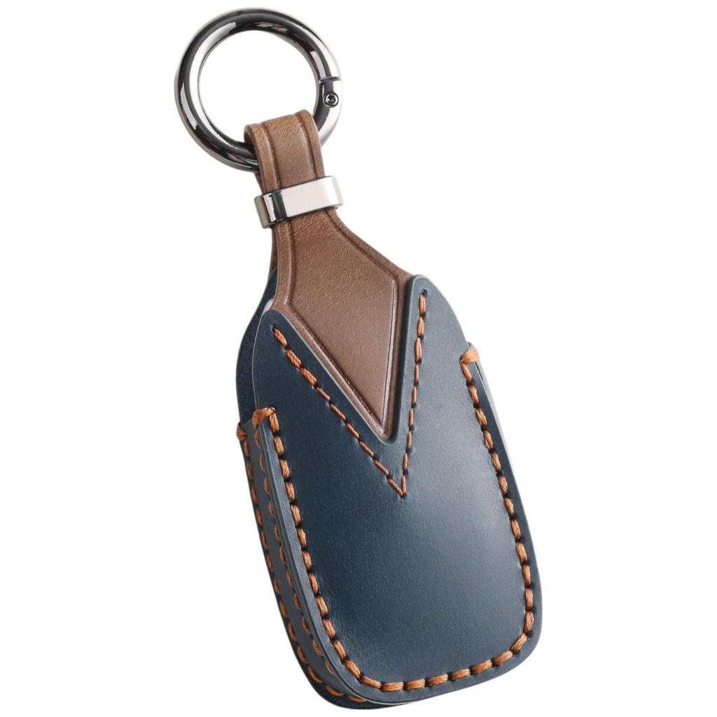 Smasol Subaru and Impreza Genuine Leather Key Case with Trunk Button and Levorg Forester Crosstrek, Forester, Levorg, 3-Button Compatible, Men's