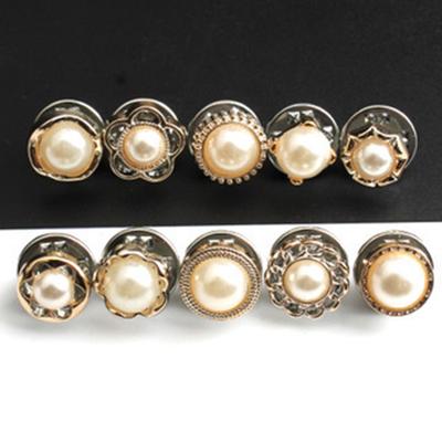 10pcs Button Brooch Prevent Accidental Exposure Buttons Brooch Pins Badge Cufflinks Button Detachable Button Clothes Decor