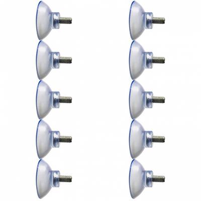 10 Τεμάχια M8 Διαφανής Παξιμάδι Βίδα με Δακτύλιο Βεντούζες/Πάτο Βεντούζες Γυριστό Πλαστικό/Καουτσούκ