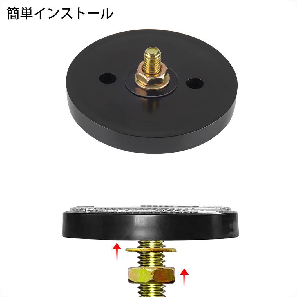 Evermotor Reflector Reflector Board Round White Small Motorcycle Reflector Screw-on for Car (2 Pieces)